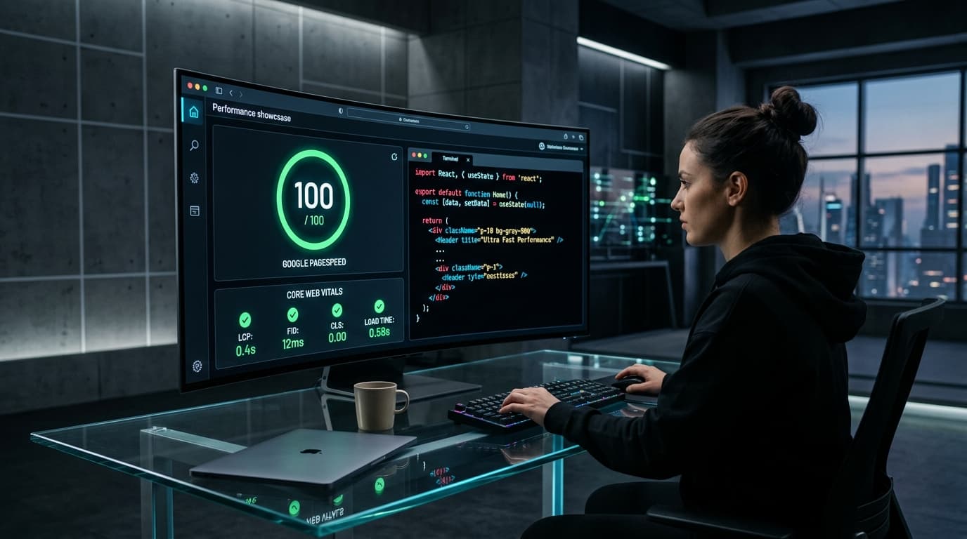 Demostración técnica de Desarrollo Web de Alta Conversión & Velocidad Extrema
