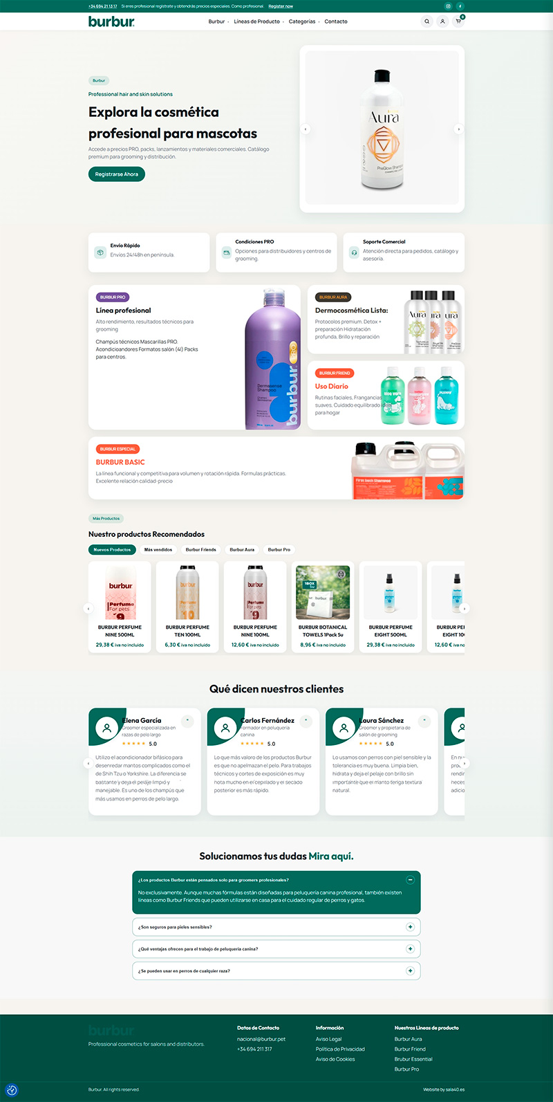 Burbur Pet Care - Optimización avanzada de WooCommerce y automatización de catálogo